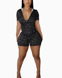 Leopard Printed Women Summer Hot Sale Two Piece Set S-XL