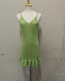 Vacation Women Beach Knitted Dress One Size