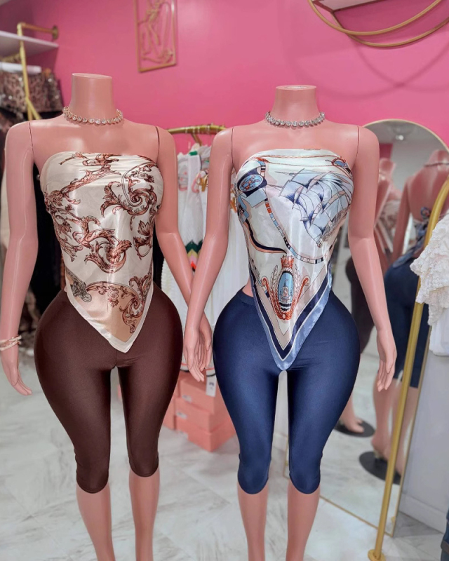 Solid Color Women Tight Short Leggings One Size