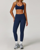 OEM New Wholesale Women Vest And Leggings Sports Yoga Two-piece Sets S-XL