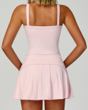 Women OEM Logo Square Neck Sports Vest S-XL