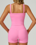 Women OEM Logo Square Neck Sports Vest S-XL