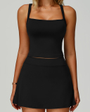 Women OEM Logo Square Neck Sports Vest S-XL