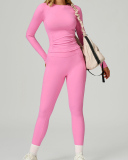 Women OEM Customize Activewear Long Sleeve Ruched Sport Top S-XL