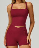 Women OEM Logo Square Neck Sports Vest S-XL