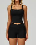 New OEM Sports Vest Running GYM Shorts Yoga Two-piece Sets S-XL