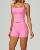 New OEM Sports Vest Running GYM Shorts Yoga Two-piece Sets S-XL