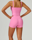 New OEM Sports Vest Running GYM Shorts Yoga Two-piece Sets S-XL