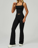 Women China Factory Vest Wide Leg Pants Yoga Two-piece Sets S-XL