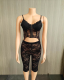 Lace Ladies Sexy Two Piece Pant Set S-L