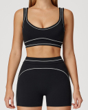 Women Logo Add Colorblock Yoga Bottom Mini Tight Shorts S-XL