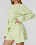 Fall Winter Women Long Sleeve Colorblock Casual Outdoor Sports Running Sweatshirt S-XL