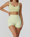 Women Logo Add Colorblock Yoga Bottom Mini Tight Shorts S-XL