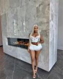 Black Lace Wholesale New Two Piece Short Set S-L