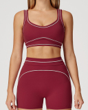 Women Logo Add Colorblock Yoga Bottom Mini Tight Shorts S-XL