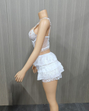 Black Lace Wholesale New Two Piece Short Set S-L