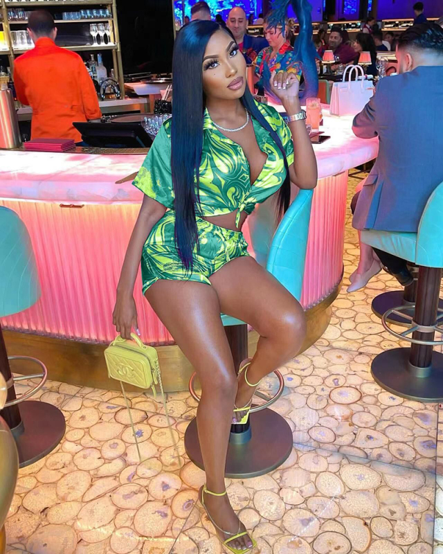 Summer Hot Sale Wholesale Ladies Two Piece Short Set S-XXL