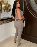 Wholesale Women Fashion Summer Two Piece Pant Set XS-XXL