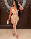 Transparent Women Sleeveless Summer Jumpsuit S-XXL