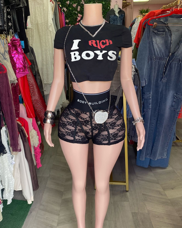 Sexy Printed Hot Girls Short Sets S-L