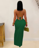 Open Back Women New Long Sexy Dress S-XXL