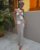 Crochet Knitted Cute Lovely Vacation Long Dress S-XL