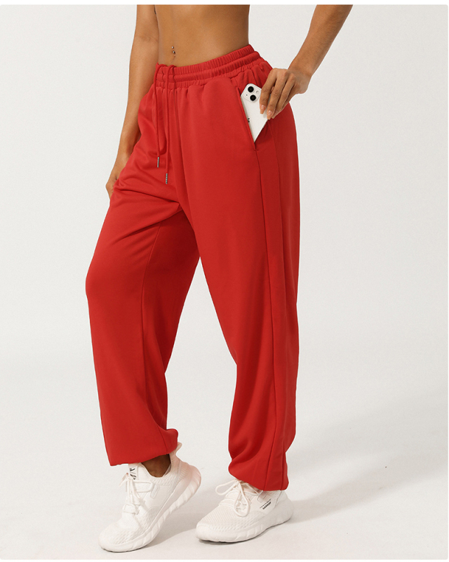 Women Comfort Running Casual Wide Leg Loose Sweatpants S-XL
