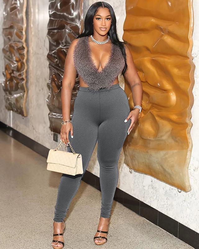 Wholesale Women Sleeveless Pant Set S-L