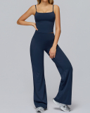 Women Sling Vest Wide Leg Pants  Yoga Two-piece Sets S-XL