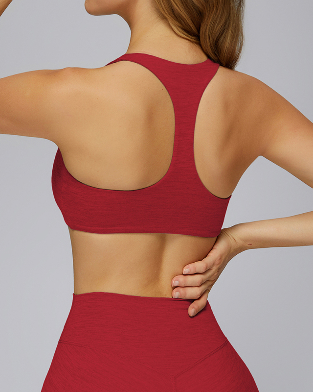 Brushed Yoga Bra Outdoor I-Shaped Back Fitness Wear for Women Running Tights Casual Sports Underwear S-XL