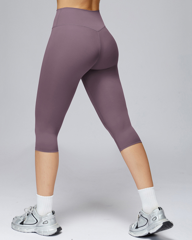 New Women's Sanded Yoga Pants High Waist Quick Dry Tight Slim Running Pants S-XL