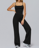 Women Sling Vest Wide Leg Pants  Yoga Two-piece Sets S-XL