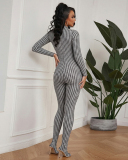 Long Sleeve Skinny Girl Sexy Jumpsuit S-L