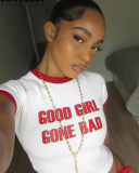 Short Sleeve Women Y2K Style T Shirt S-L