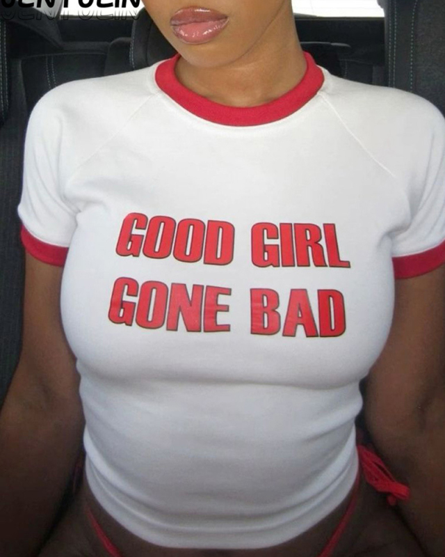 Short Sleeve Women Y2K Style T Shirt S-L