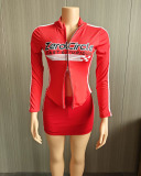 Long Sleeve Women Fashion Autumn Girl Two Piece Skirt Set S-XL