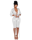 Deep V-neck Women Wholesale Two Piece Pant Set S-L