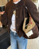 Wholesale Women Winter Warm Kniited Coat Sweater S-XL