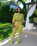 High Quality Women Fashion Two Piece Pant Outfits S-XXL