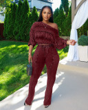 High Quality Women Fashion Two Piece Pant Outfits S-XXL