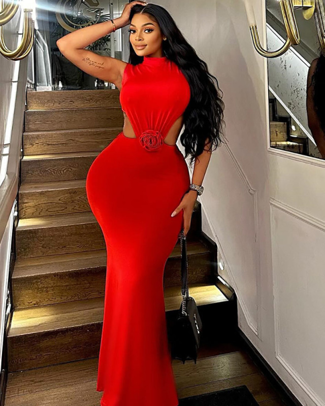 Sleeveless Summer Girl Evening Dress S-L