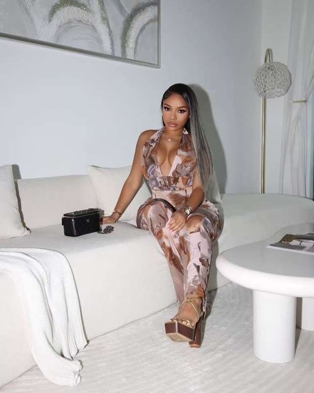 Open Back Sleeveless Women Summer Jumpsuit S-XXL