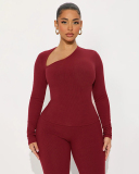 New Style Wholesale Autumn Winter Women Two Piece Pant Set S-L