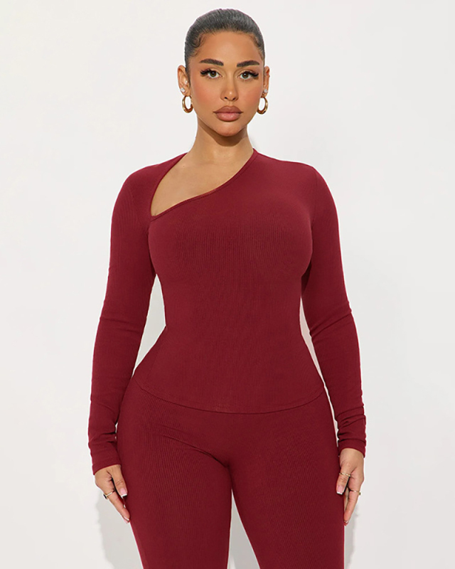 New Style Wholesale Autumn Winter Women Two Piece Pant Set S-L