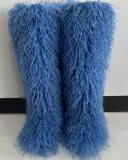 72cm High Winter Fur Boots