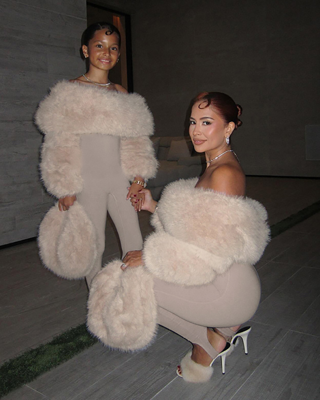 Off Shoulder Women Fur Jumpsuit S-L