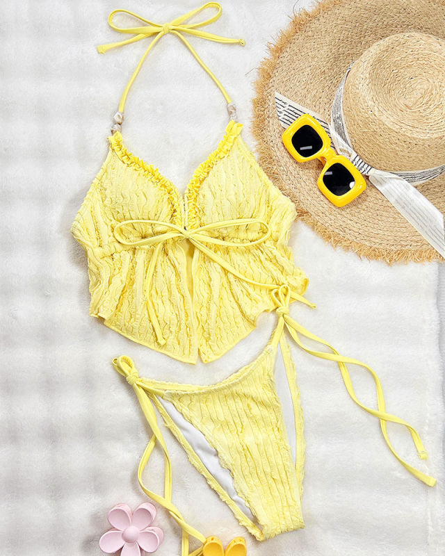Wholesale Yellow Women Hot Sexy Bikini S-L