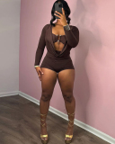Deep V-neck Women Wholesale Summer Jumpsuit S-L