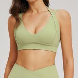 OEM New Arrival Wholesale Logo Printed Women Sport Yoga Bra S-XL