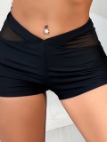 Black Mesh Beach Shorts S-XL